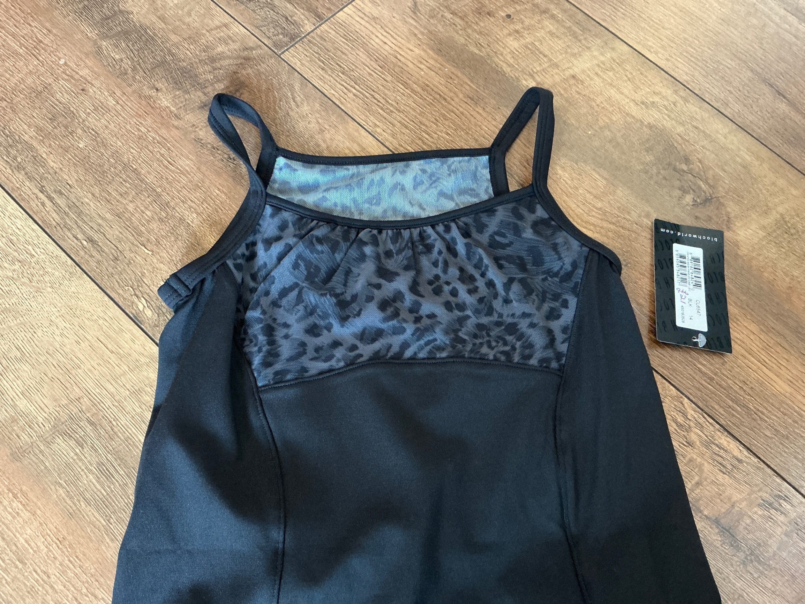Bloch animal print leotard