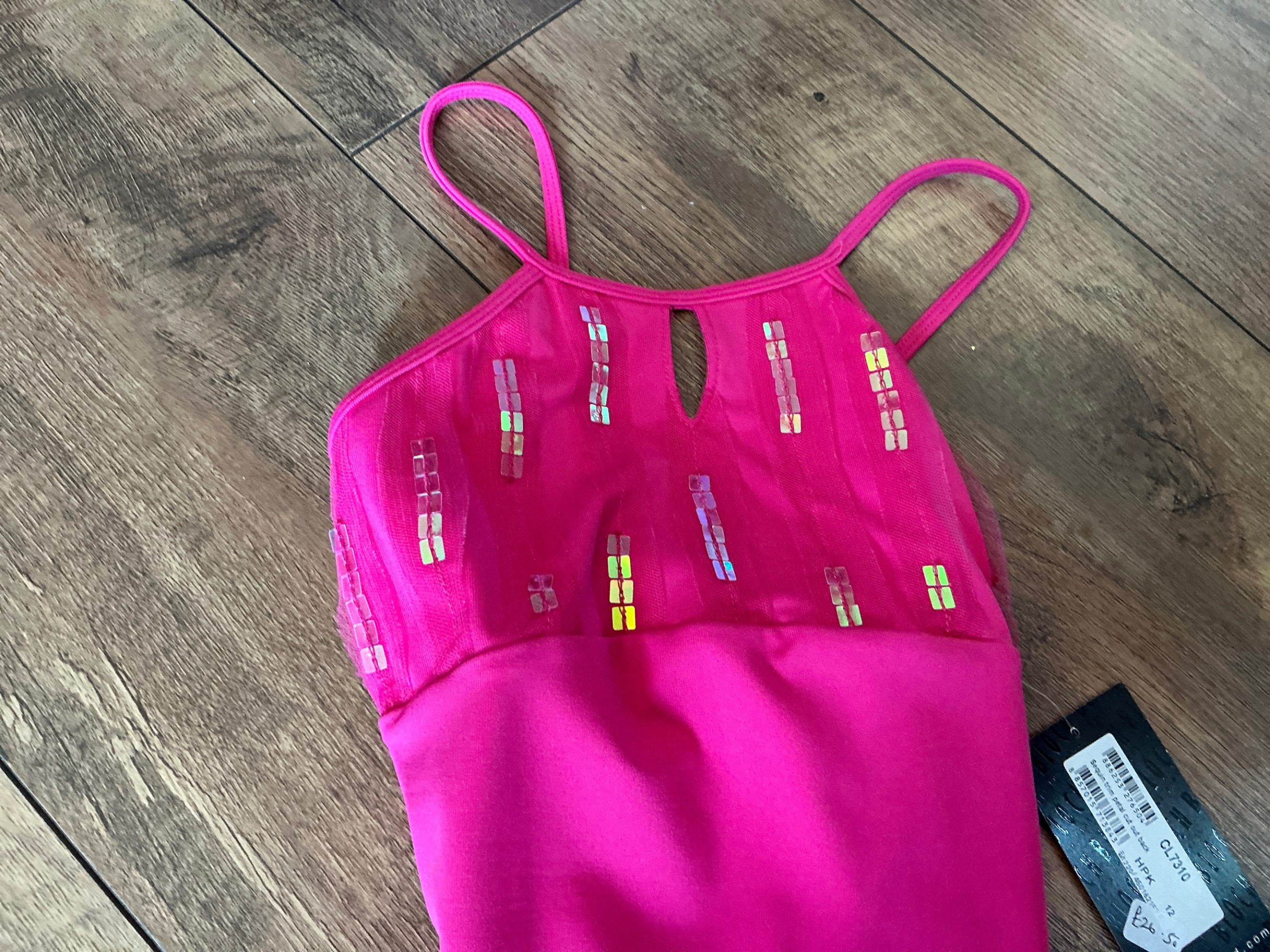 Bloch sequinned front leotard