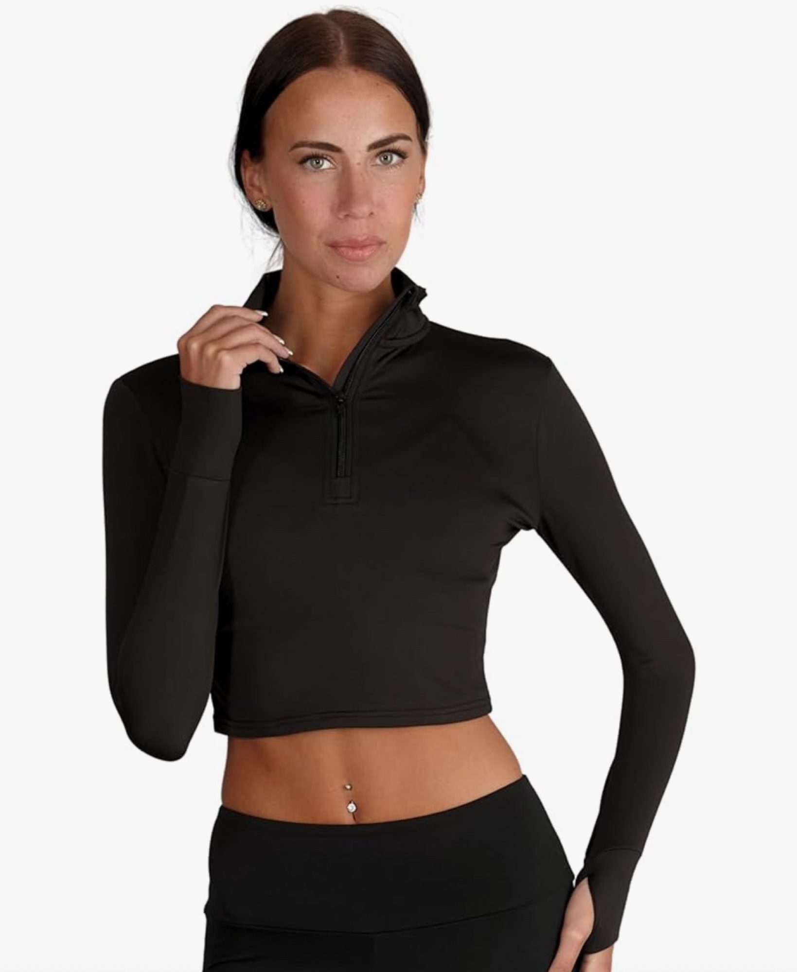 Silky Adult zip up crop top