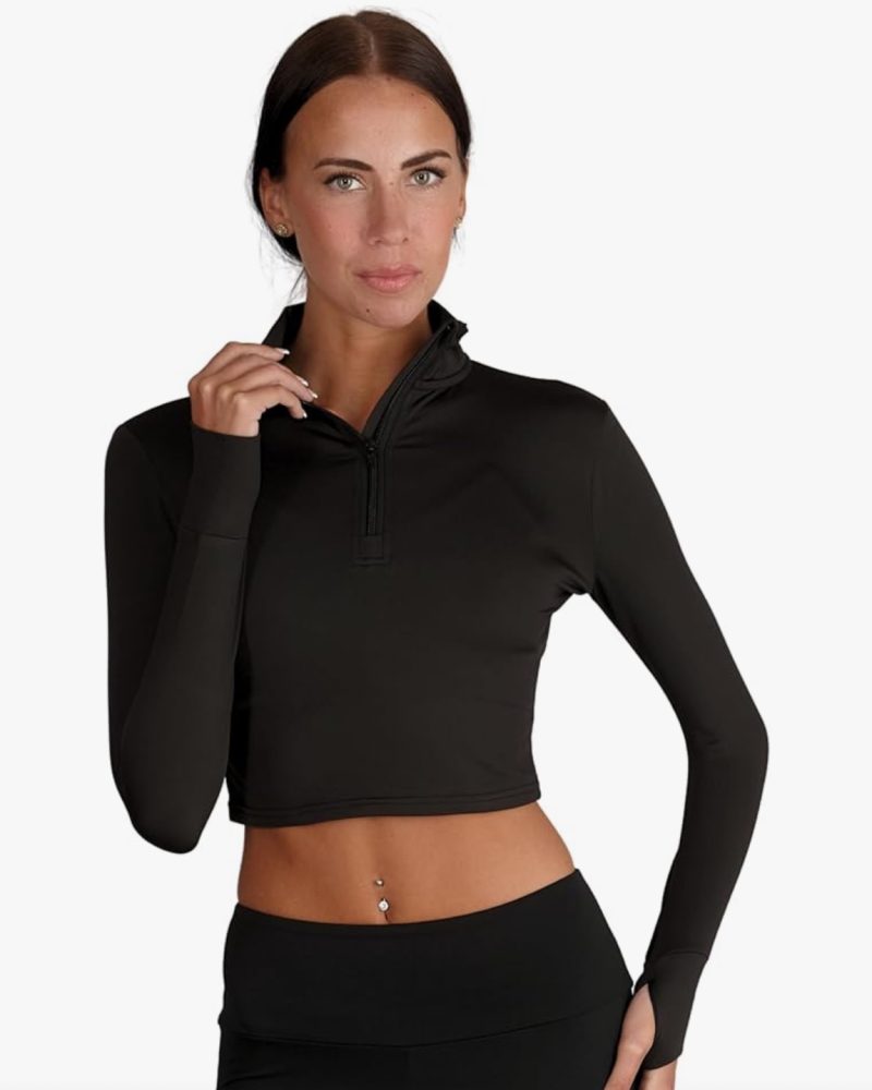Silky Adult zip up crop top