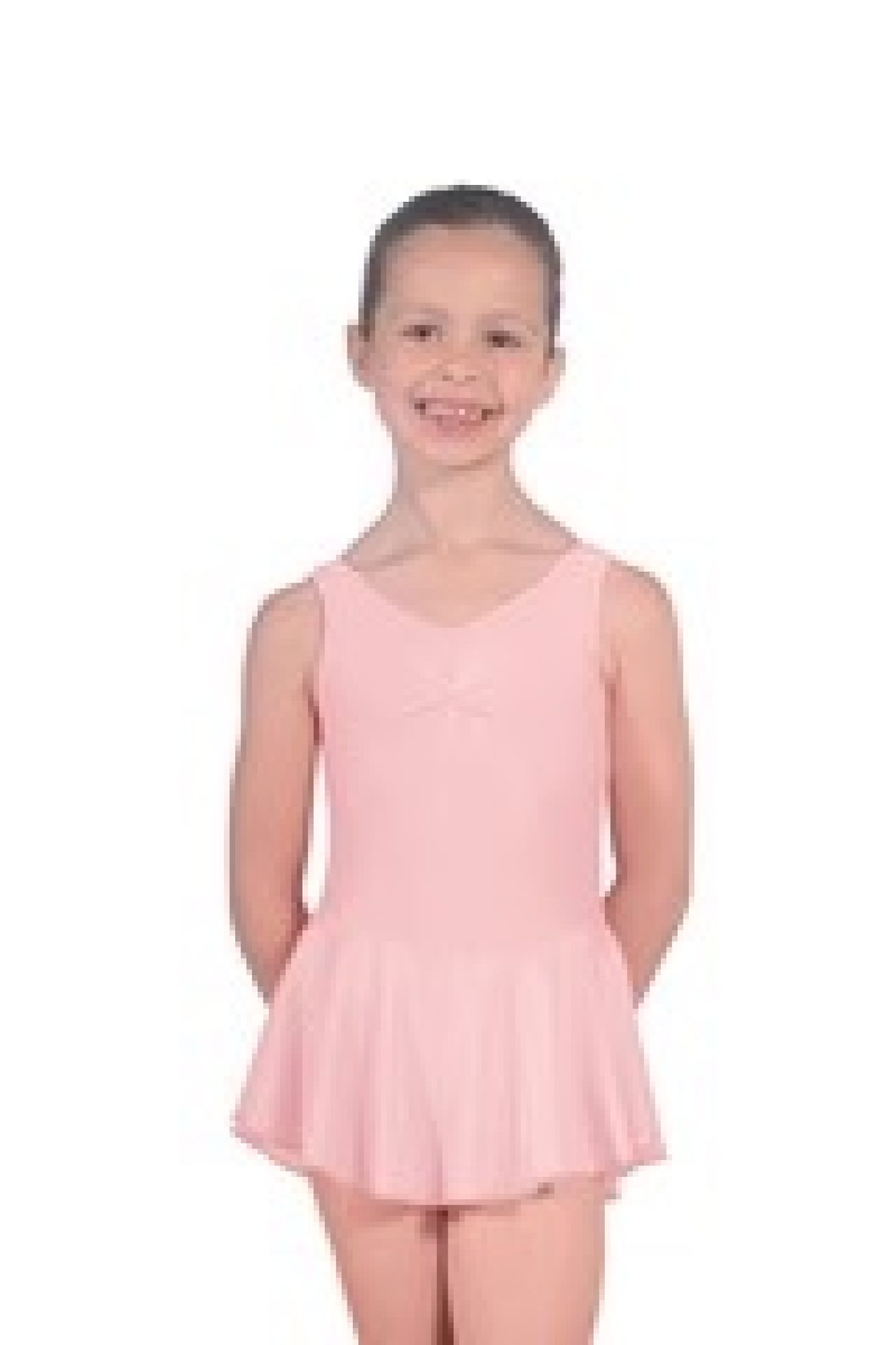 RV pink skirted lycra leotard