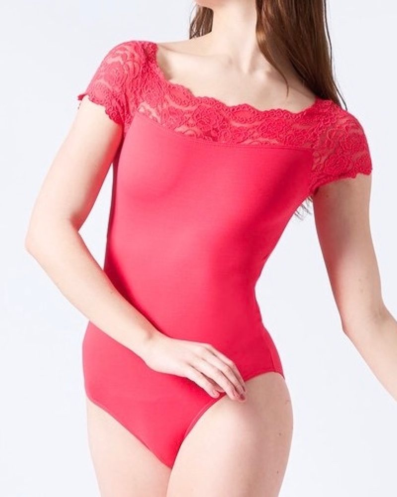 SO danca lace top leotard